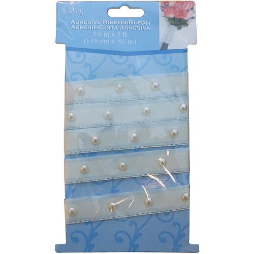 Offray Adhesive Pearl Bouquet Wrap