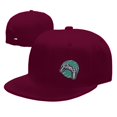 thumbnail image 4 of DouZhe Flat Brim Cap Snapback Hat, Blue Game Joystick Prints Adjustable Red Adult Baseball Cap, 4 of 6
