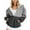Gray, variant on Njoeus Women's Full Zip Hooded Color Block Oversized Sweatshirts Casual Long Sleeve Hoodies Fall Jacket Coat for Women Teen Girls S-3XL