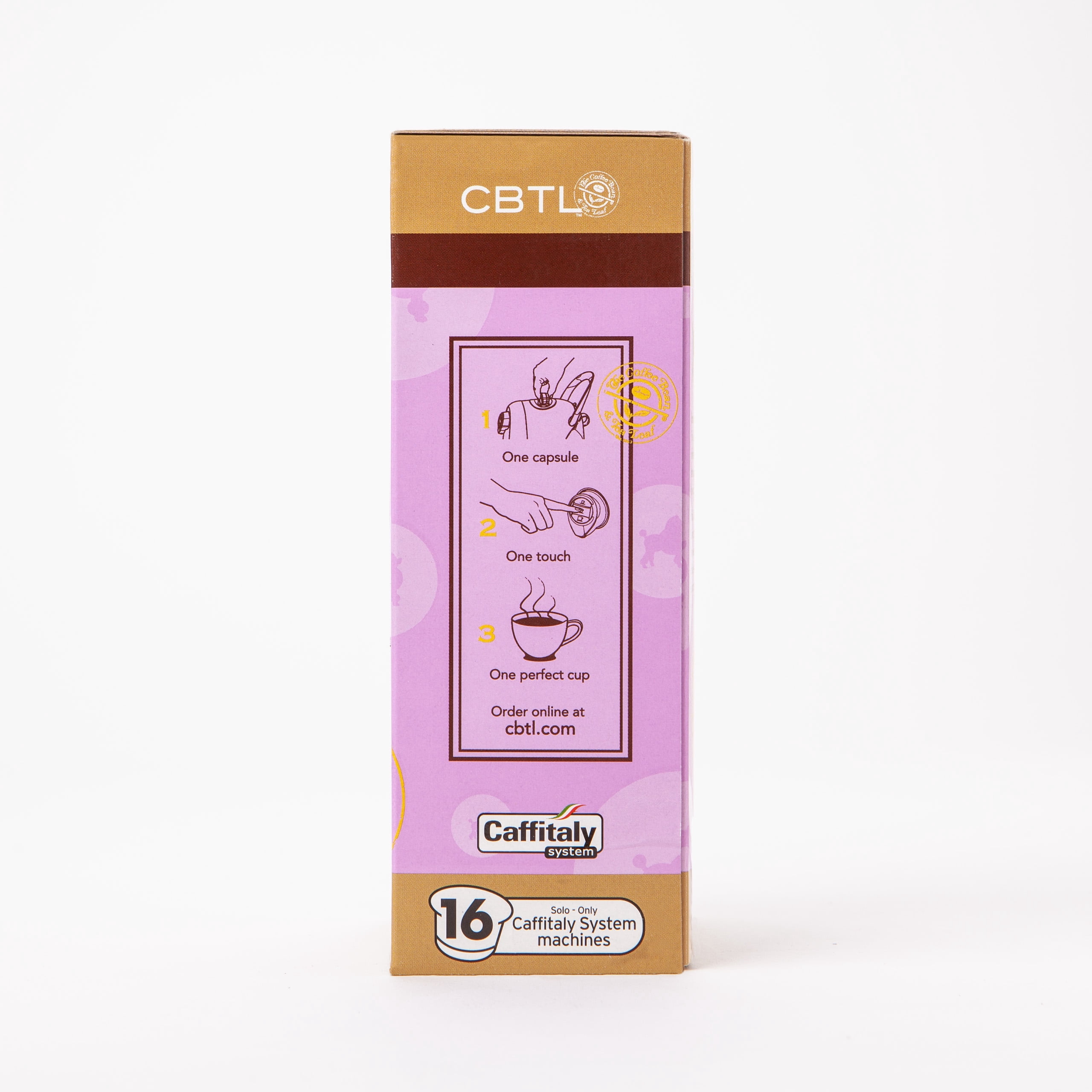 The Coffee Bean & Tea Leaf French Vanilla Medium Roast Single Serve Flavored Coffee for CBTL Single Serve Systems, 1 Box of 16 Capsules
