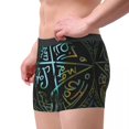 thumbnail image 2 of Boxer Men Underwear Male Panties Glossiness Pentagram Shorts Boxer Comfortable Shorts Homme, 2 of 5