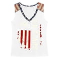 thumbnail image 4 of oqasdz Tank Tops for Women Independence Day V Neck 250Th Anniversary Usa Shirt Letter Stripes and Stars Print Loose Tank Blouse Casual Summer,White,3XL, 4 of 4
