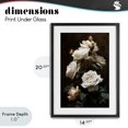 thumbnail image 4 of Stupell Industries Transitional Tower of White Roses Black Framed Print Under Glass, 14 x 20, by Petals Prints Design, 4 of 8