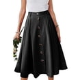 thumbnail image 2 of Birdeem Robe Décontractée à Boutons pour Femmes Printemps/été Nouvelle Robe Princesse en Plastique Couleur Unie, 2 of 8