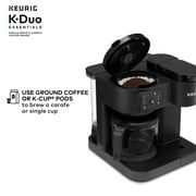 Keurig K-Duo Essentials, Hot & Iced Single-Serve K-Cup Pod Coffee Maker & Carafe, Black