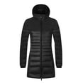 thumbnail image 4 of Uooqdmx Puffer Jacket Womens Winter Coats Solid Color Hooded Oversize Light Down Jacket Oversize Women's Down Jackets & Parkas Black L, 4 of 4