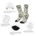 thumbnail image 3 of Kdxio Skull with Cash Print Children's Socks for Daily Wear and Sports Use Colorblock Mid-Calf Design Breathable Material, 3 of 5