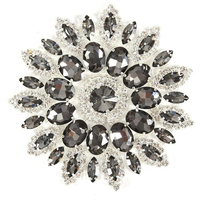 Glass Rhinestones Decoration, Clear Jewelry Chain, 11cm For Clothing, Bags, Shoes