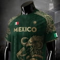 thumbnail image 5 of 2026 Mexico Soccer Jersey, Men’s V-Neck Short Sleeve Sports Fans Shirt for Game Day, Training, Travel, and Casual Wear Green Size:M, 5 of 6