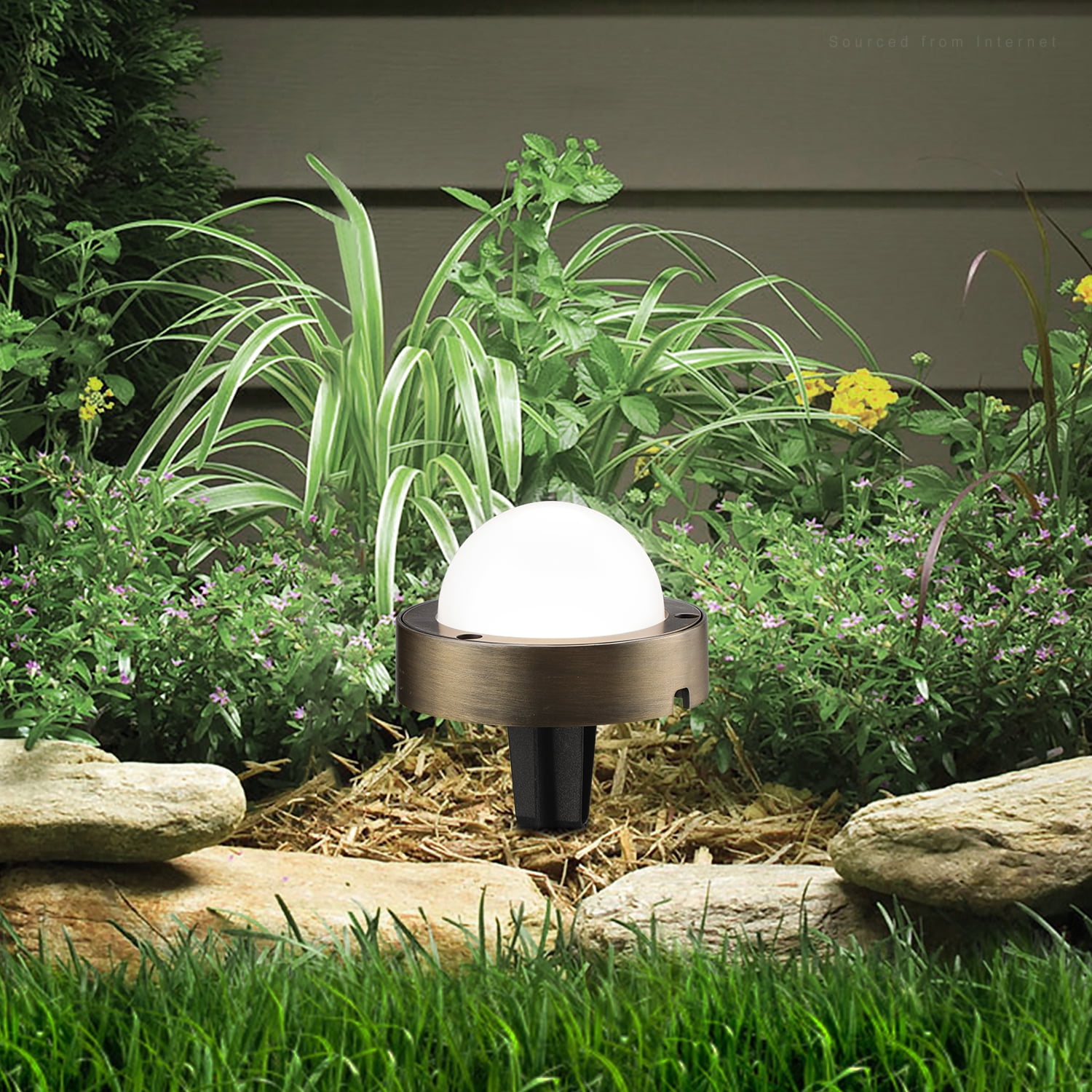 6 Pack LED 12-24V Low Voltage Landscape Lights, 4.5W 360lm Ground Lights, 4000K Cool White