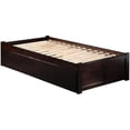 thumbnail image 4 of AFI Concord Twin XL Storage Solid Wood Platform Bed in Espresso, 4 of 8