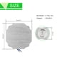 thumbnail image 5 of Lámpara De Pared Led Octagon Lámpara De Pared De 4 Led Blanco Cálido 4W 3000K- Ac 85-265V 50 / 60Hz Para Escaparate De Sala De Estar Yuarrent HA024501-03, 5 of 6