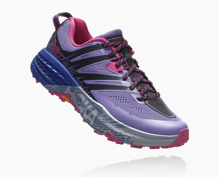 HOKA ONE ONE HOKA Women's Speedgoat 3 Running Shoe, Paisley Purple