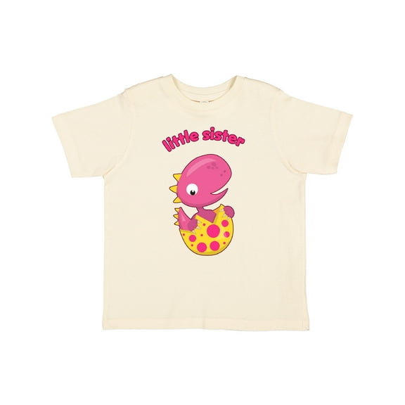 Inktastic Little Sister-dino Girls Toddler T-Shirt