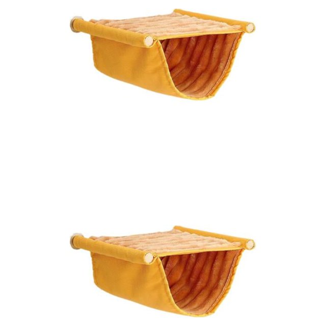 Guardoinrt Hanging Bed For Small Animals Easy To Install Soft And Warm Double-layer Gift Bed Hanging Hammock 18*10.5cm 2Set