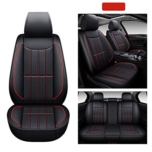 Aoog Leather Car Seat Covers Leatherette Automotive Vehicle Cushion Cover For Cars Suv Pick Up Truck Universal Non Slip Waterproof Full Set Com - Best Pick Up Truck Seat Covers