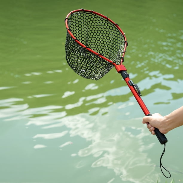 aluminum pole fishing net DYPASA Fish Landing Net Alloy Extending Handle Tackle Folding Carp Fishing Net 180cm Dip Net : Sports & Outdoors designed with foldable collapsible handle Dr.Fish Telescoping Long Handle Landing