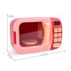 thumbnail image 2 of Juguetes de cocina de simulación, juego de horno microondas, desarrollo de habilidades básicas, aprendizaje para niños pequeños, juguetes para cocinar rosa, 2 of 10