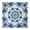Indigo Tie Dye, variant on Black White Tie Dye Mandala Pattern Square Fitted Tablecloth with Elastic Edge,Square Table Cover,Washable Elastic Table Cover for Home Kitchen Party Decor 34"x34"