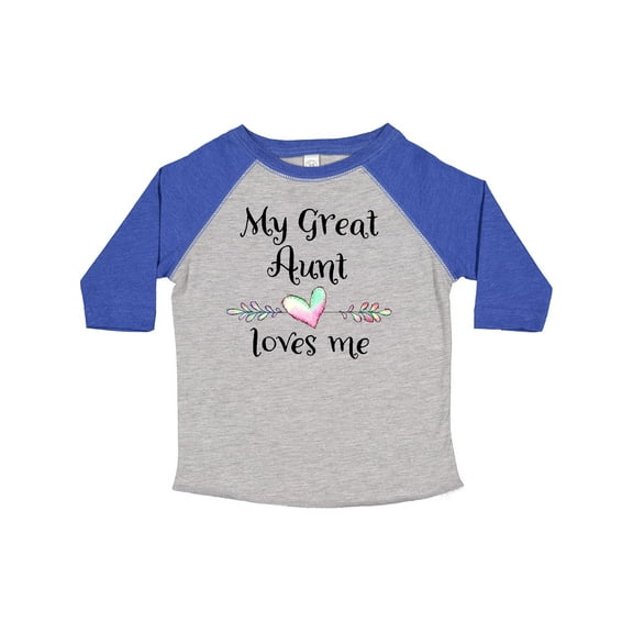 Inktastic My Great Aunt Loves Me Heart Boys or Girls Toddler T-Shirt