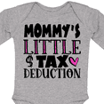 thumbnail image 4 of Inktastic Mommy's Little Tax Deduction Pink Hearts Boys or Girls Long Sleeve Baby Bodysuit, 4 of 5