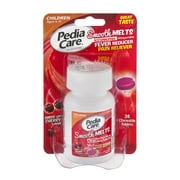 PediaCare Smooth Melts Acetaminophen Fever Reducer Pain Reliever Chewable Tablets, Cheer-Up Cherry 24 ea