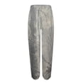 thumbnail image 4 of Women Joggers Sweatpants Casual Print Lounge Pants Trousers with Pockets Dark Gray 3XL, 4 of 5