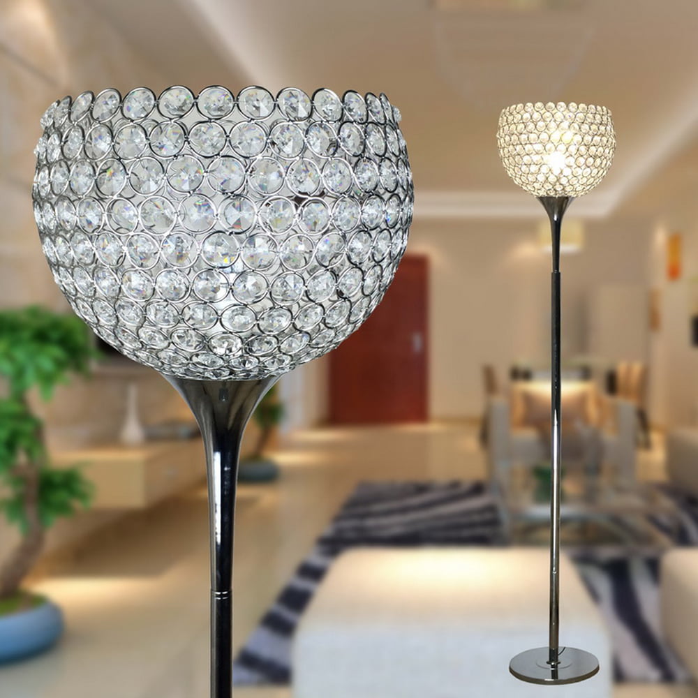 Surpars House Ball Shape Crystal Floor Lamp,Silver - Walmart.com