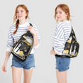 thumbnail image 4 of Crossbody Sling Bag for Men with Adjustable Shoulder Strap Shoulder Backpack Chest Bag Crossbody Bag for Travel Abstract Modern Oil Painting, 4 of 4