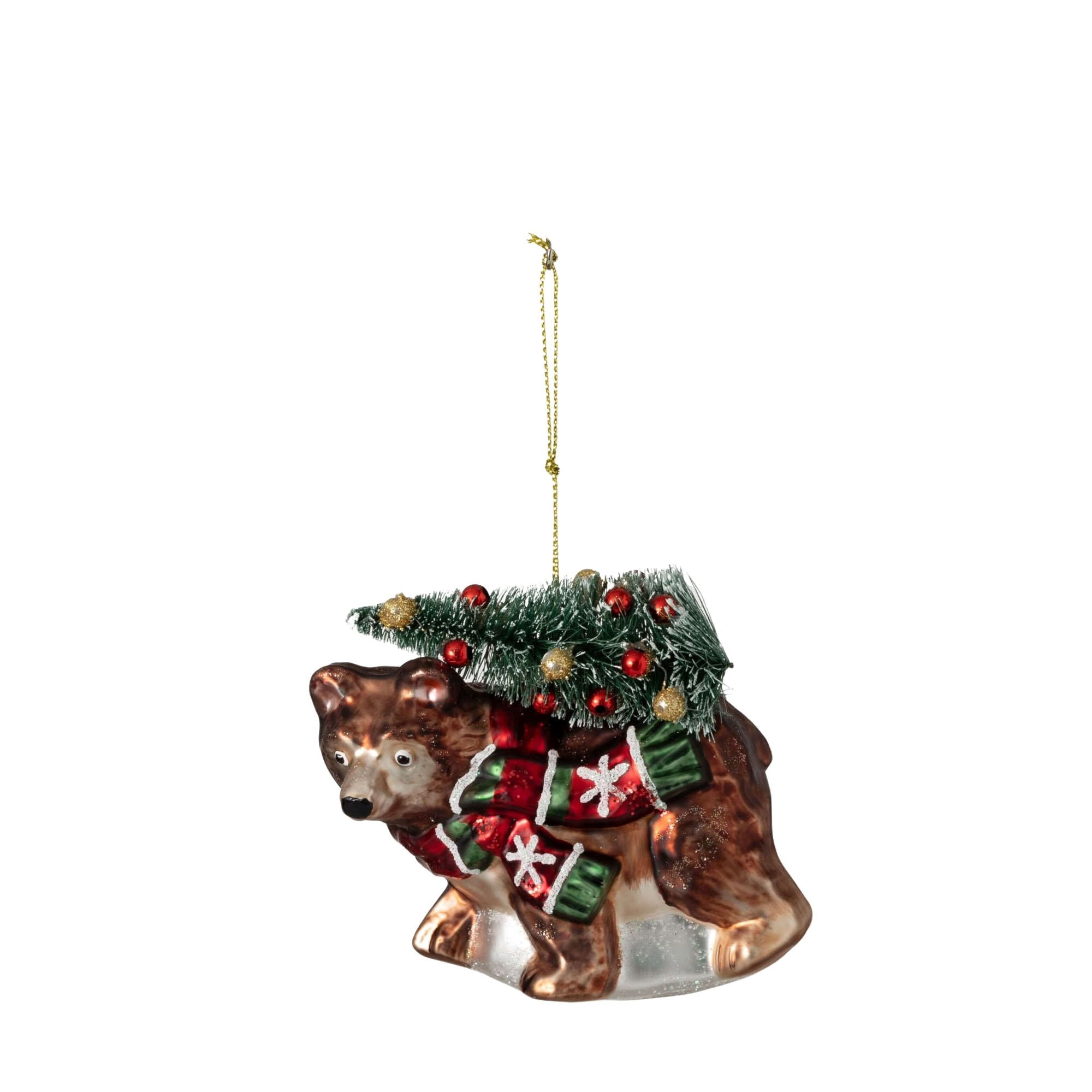 4"H Sullivans Bear Christmas Ornament, Multicolor