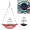 thumbnail image 2 of Cmunyle Solar Powered Hanging Bird Feeder and Birdbath, Outdoor Garden Floating Water Fountain for Birds, 9.3 Inch, 2 of 9