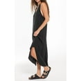 thumbnail image 2 of SIEANE Women's Sleeveless Long Dress V Neck Loose Curved Slit Hem Long Maxi Dress, 2 of 5