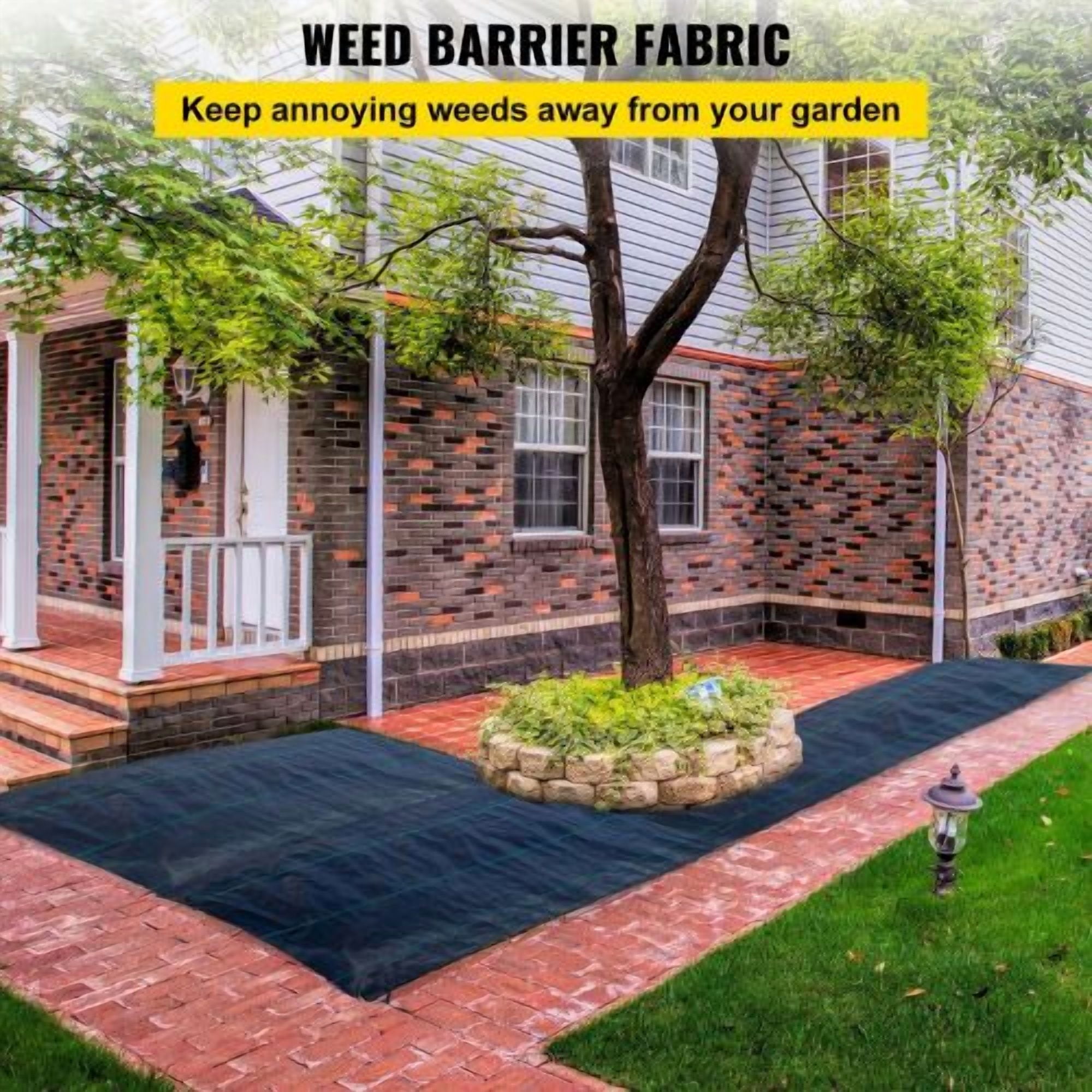 3 x 300' Ft Geotextile Fabric for Landscaping Heavy Duty Garden Weed Fabric Weed Barrier Landscape Fabric 0.9*91.4-108