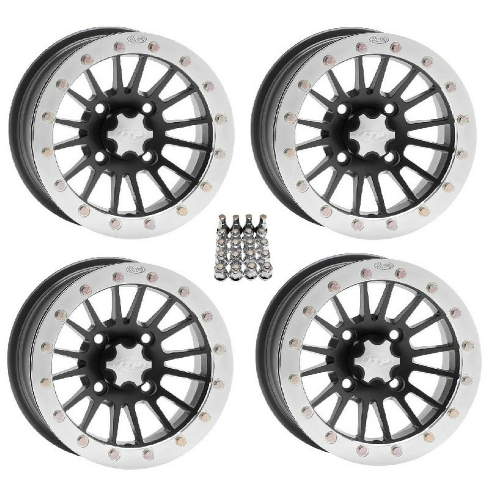 ITP SD Beadlock ATV Wheels/Rims Black 15" Honda Rincon Yamaha Rhino