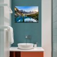 thumbnail image 3 of Colorado Wall Art Snow Mountain and Moraine Lake National Park Landscape Modern Artwork Painting Print On Canvas Framed Picture for Living Room Home Decoration C85, 3 of 3