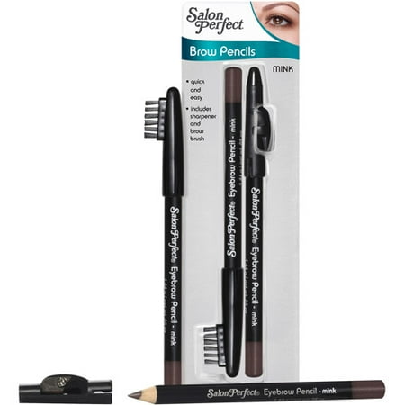 Salon Perfect Brow Pencils, Mink, 2 count