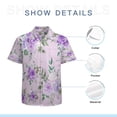 thumbnail image 7 of High Quality Hawaiian Shirts for Men Short Sleeve Aloha Beach Shirt Floral Summer Casual Button Down Shirts Blouses USQYHW, 7 of 7