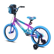 18 Kent Illusion Child Bicycle, 18 Wheels, Child Ages 6-12 Years, Blue/Purple