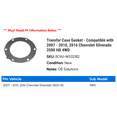 thumbnail image 2 of Transfer Case Gasket - Compatible with 2007 - 2010, 2016 Chevy Silverado 3500 HD 4WD 2008 2009, 2 of 2