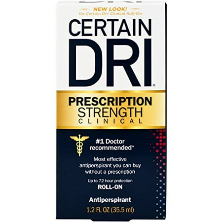 2 Pack Certain Dri Roll-On Prescription Strength Antiperspirant, 1.2 Oz