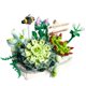 thumbnail image 1 of Juego de bloques de construcción de mini bonsái suculentos, kit de colección botánica de plantas suculentas para adultos, decoración del hogar, no compatible con Lego (389 piezas) ShuxiuWang 8390613419910, 1 of 1