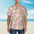 thumbnail image 4 of Haiem Bunny And Flower Printed Hawaiian Shirt for Men - Men’s Casual Beach Summer Shirts - Stretch Fabric with Modern Fit-Medium, 4 of 9