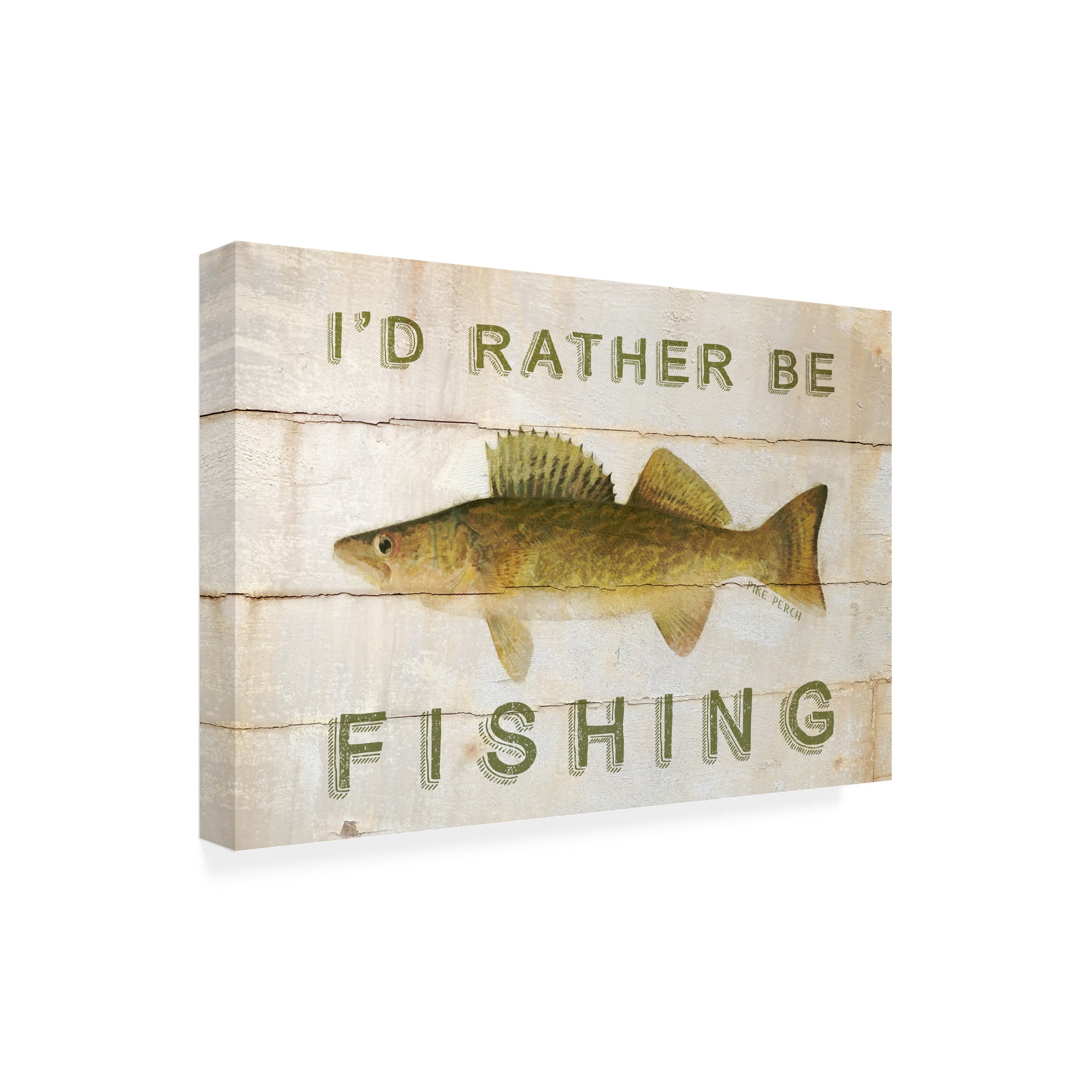 Cora Niele 'I would d Rather be Fishing' Canvas Art
