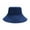Blue, variant on Odeerbi Bucket Hat For Men Women Trendy Solid Color Double Sided With Windproof Cord Cap Sun Hat Blue