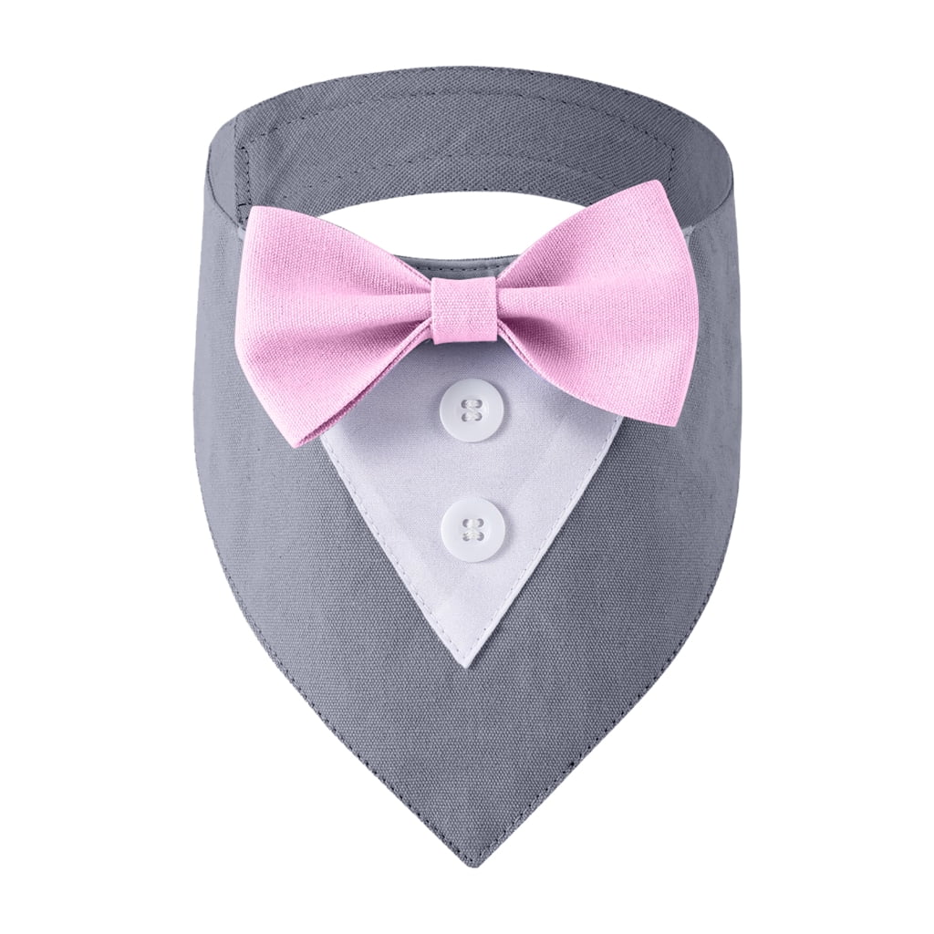 ATALRPOU Fashion Pet Neckerchief Tuxedo Bowtie Adjustable Collar Suit Necktie For Dog Cats