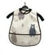 thumbnail image 2 of Mono impermeable para niños, babero de algodón para bebé, bolsa de alimentación para la cena, diseño unisex, fácil de usar, 2 of 3
