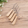 thumbnail image 3 of Raindrops 4Pcs Crochet Sewing Needle For Projects And Housework In Multi Colors With Wood Handle, 3 of 8