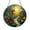 Acrylic 3.5 Inch, variant on Spiritual Cross Stained Glass Window Suncatcher, Round Sunset Floral Panel for Peaceful Home Decoration