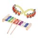 thumbnail image 5 of 9 Uds instrumentos musicales percusión juguete banda rítmica conjunto Glockenspiel pandereta, 5 of 8