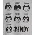 thumbnail image 3 of Bendy Boys' Long-Sleeve Week Days Graphic T-Shirt (Gray, 2XL, XXL, 20), 3 of 3